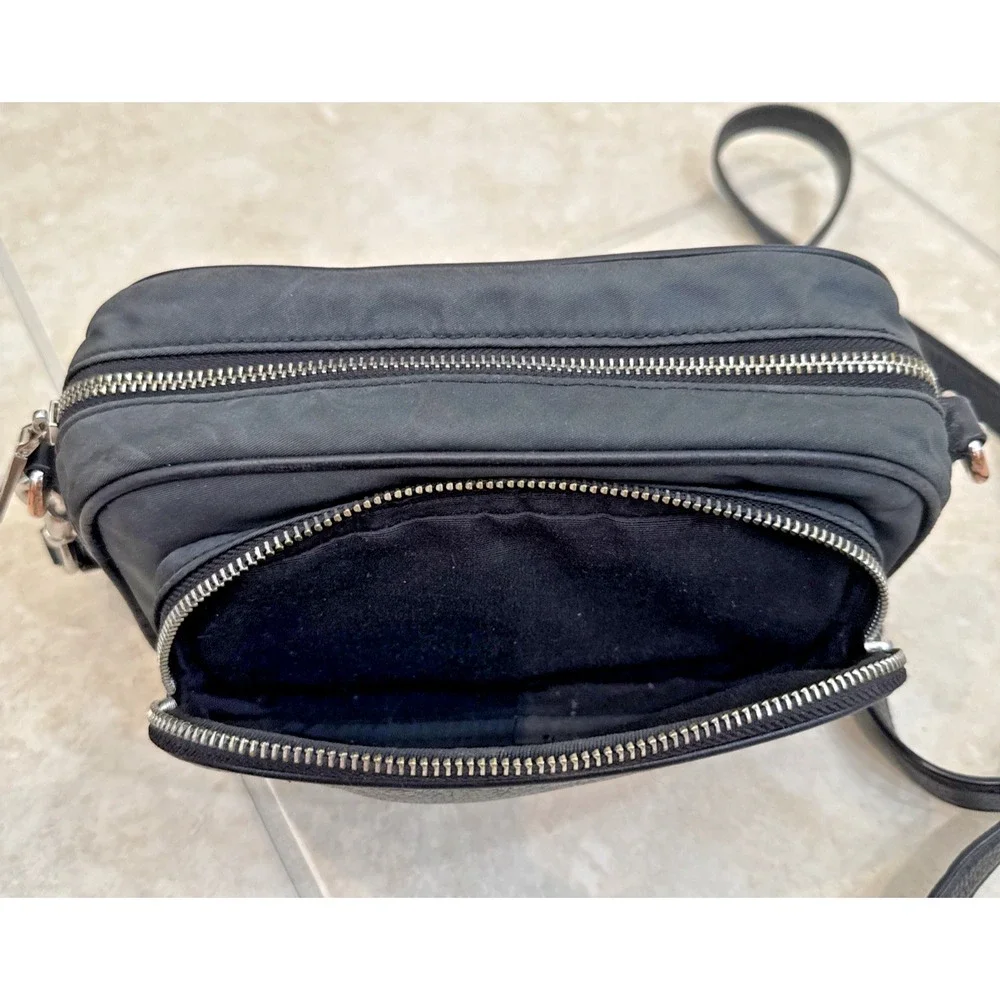 Coach Court Crossbody Camera Bag Nylon & Refined‎ Pebbled Leather C5050 Purse